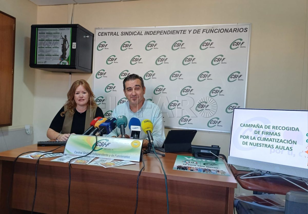 csif e1695727086439 CSIF Melilla lanza una campaña de recogida de firmas para una mejor climatización de las aulas