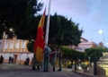 fe4e3d95 8aa9 4b44 a051 fa7868e5b026 La Legión realiza el arriado de Bandera en la Comandancia General