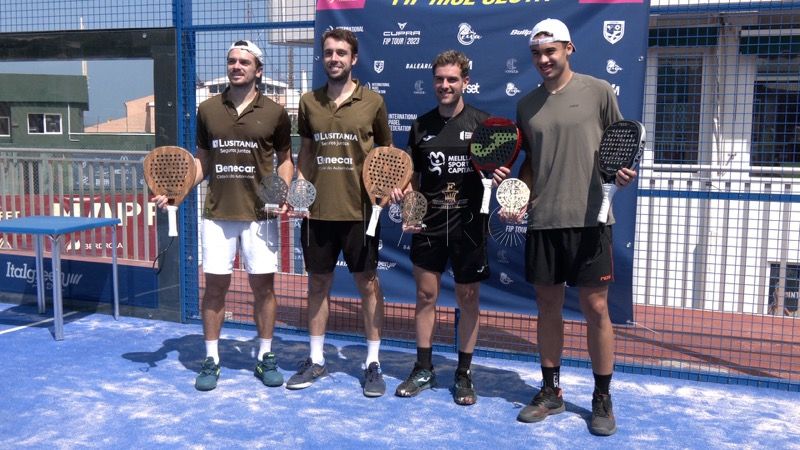 fip rise ceuta campeones entrega trofeos 022 Melilla brilla en el Torneo de Ceuta de pádel