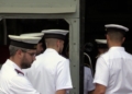 fragata tripulacion Las fragatas 'Canarias' y 'Reina Sofía' hacen acto de presencia en Melilla