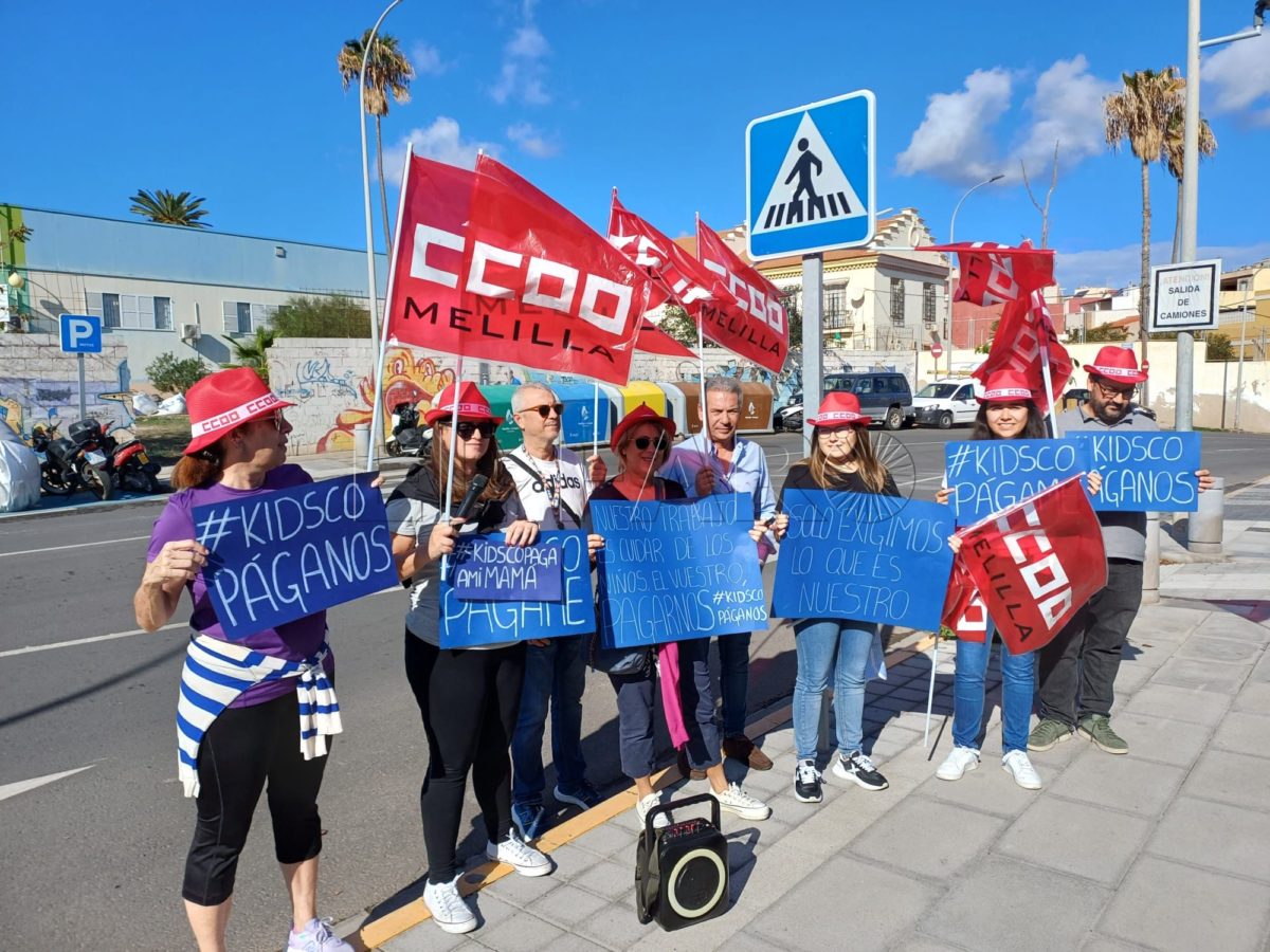 Kidsco e1698146389801 Las trabajadoras de la guardería 'Melilla' se concentran en su primer día de paros parciales