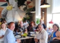 Participantes grupo activas en restaurantes locales Visita turística por el décimo aniversario de Activas Charter 100 Melilla