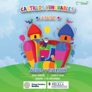 Castillos Hinchables Zona Centro organiza este sábado deporte y juegos infantiles
