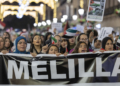R03L3949 Más de mil personas claman en Melilla por “libertad, justicia y vida” para los palestinos