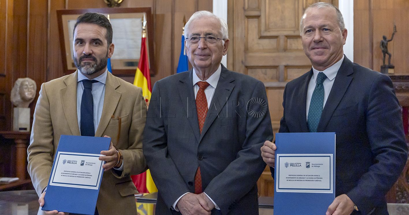 R03L6939 recorte Melilla y Málaga firman un protocolo de colaboración en materia de turismo que supone un “apoyo estratégico”