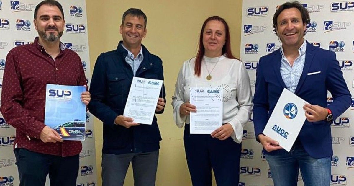 Reunion Policías nacionales y guardias civiles rechazan "ser humillados" con el acuerdo entre el PSOE y ERC