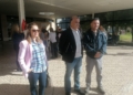 concentración 1 Cerca de un centenar de personas se concentra en el Hospital Comarcal en apoyo a los sanitarios de Palestina