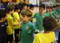1a pasillo al campeon La Salle, Milenium FS y Buen Consejo, campeones de la Copa Federación Benjamín