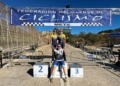 alevin fem David Sánchez y Else Remartínez vencen en el Trofeo de Navidad Carrera del Pavo de ciclismo