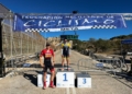 principiante fem David Sánchez y Else Remartínez vencen en el Trofeo de Navidad Carrera del Pavo de ciclismo