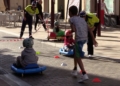 zona centro coches 5 Los melillenses más jóvenes se introducen en la educación vial en la Escuela de Novat@s