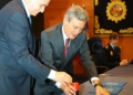 Acto matasellado sello 200 años Policía Nacional Correos presenta un sello por el bicentenario de la Policía Nacional