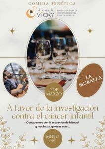 Comida Solidaria El Sueño de Vicky organiza una comida solidaria para el próximo 2 de marzo