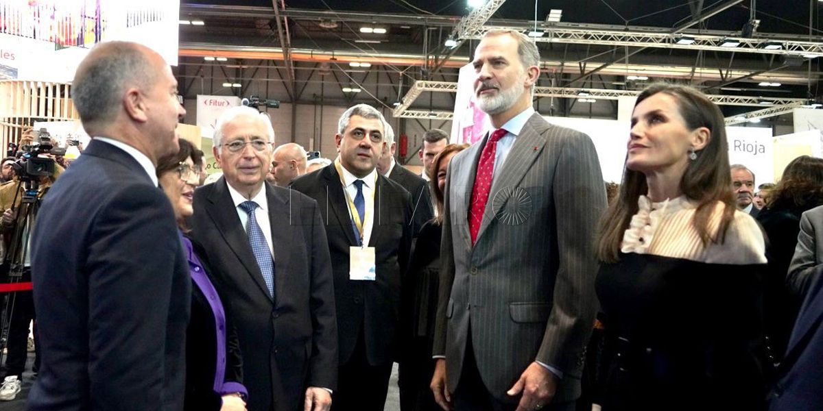WhatsApp Image 2024 01 24 at 16.59.13 Los Reyes Felipe VI y doña Letizia visitan el stand de Melilla en Fitur