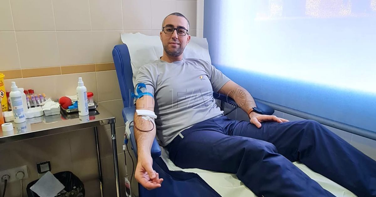 donación de sangre Abdurrahim Abdelkader, el melillense que anima a todo el mundo a donar sangre