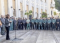 3 Melilla se concentra en honor a los guardias civiles asesinados