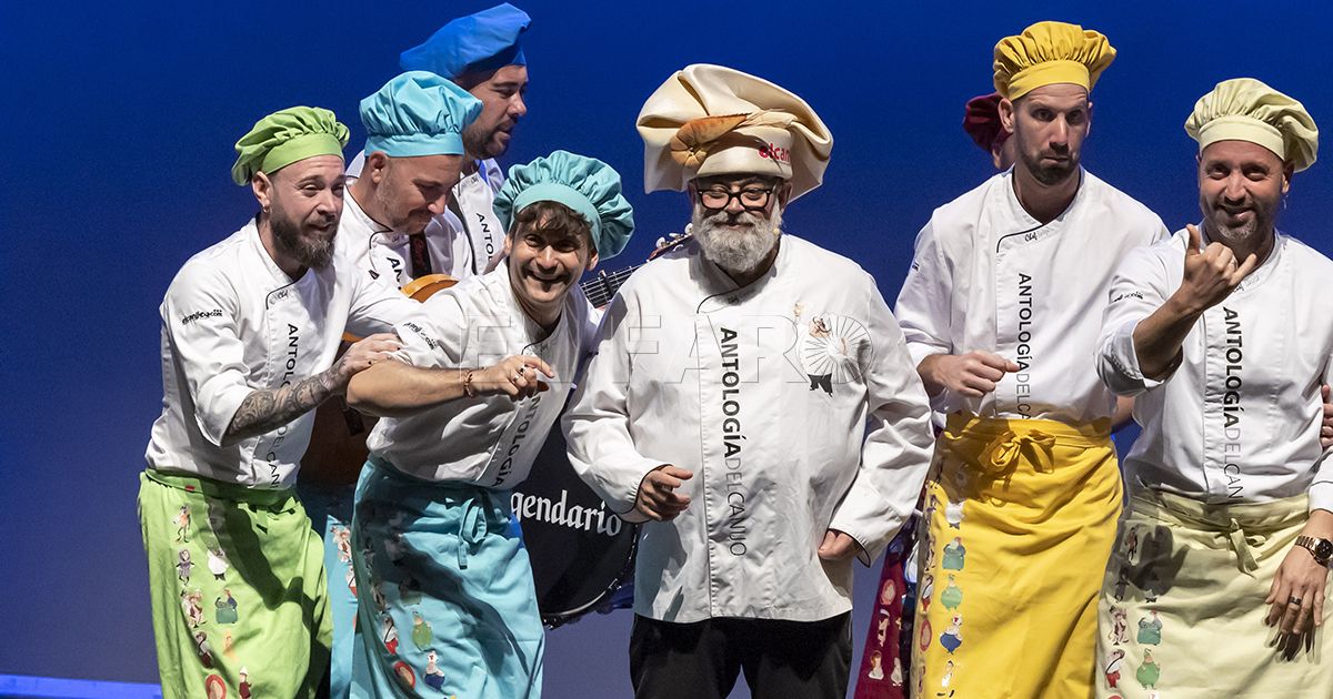 Canijo de Carmona El Canijo de Carmona llena de alegría y de pasodobles el Teatro Kursaal en su pregón de Carnaval