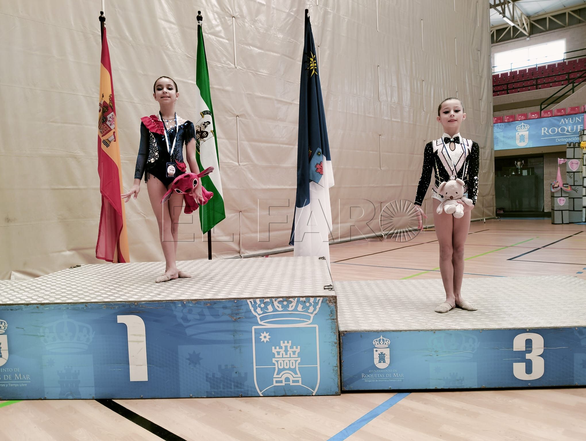 aitana imbroda 1o valentina bejarano 3o La gimnasia melillense triunfa en Almería