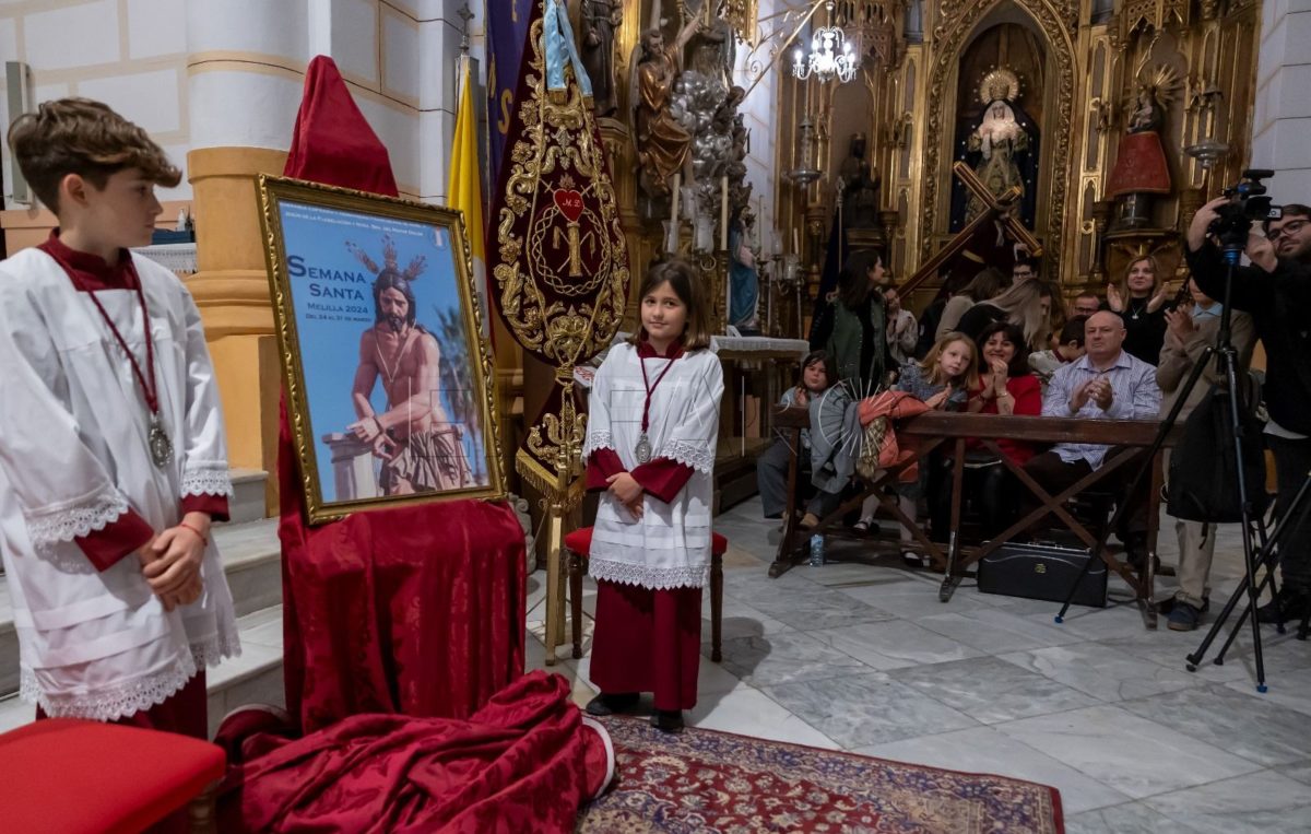 ce2762de f174 4811 9b4f f617dd883b61 1 e1708812902554 Nuestro Padre Jesús de la Flagelación, cartel anunciador de su Cofradía