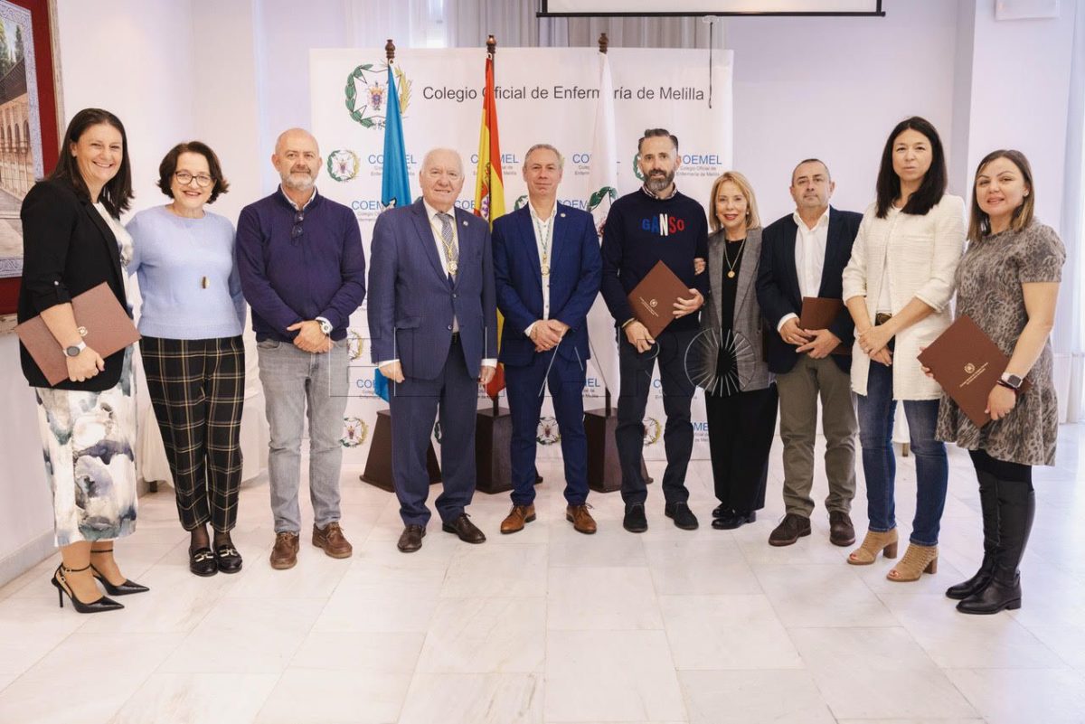 COEMEL1 e1710063315726 La Enfermería melillense celebra su patrón en compañía del presidente del Consejo General de Enfermería de España