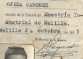Carnet Escuela de Maestría año 1965 El niño que llevaba la cena a su padre a la parada de taxis de Cándido Lobera