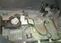 Vista suelo vehículo La Guardia Civil intercepta 42,7 kilos de hachís en el puerto de Melilla