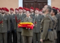 WhatsApp Image 2024 03 14 at 20.53.28 El Regimiento de Artillería vuelve a realizar un mes más el acto de arriado de Bandera