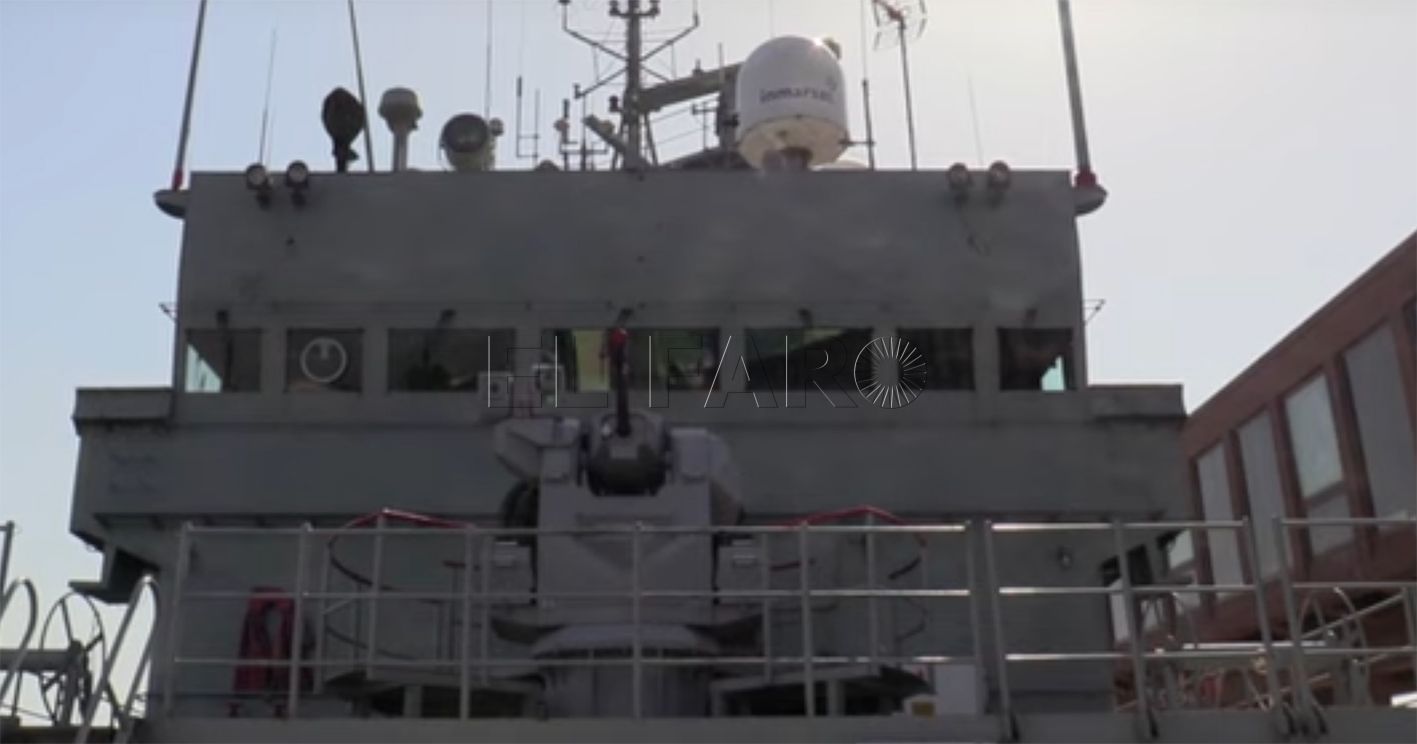 centinela recorte El patrullero de la Armada 'Centinela' vigila un convoy de buques rusos en aguas del sur peninsular