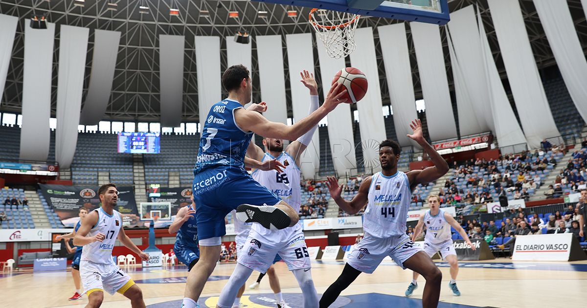 rrrtadaa El primer cuarto condena a un Melilla que cae ante el Gipuzkoa Basket y enlaza su quinta derrota