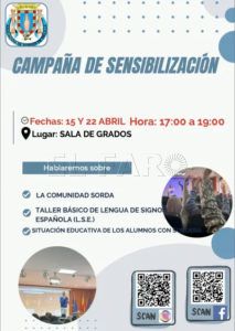 taller asome ugr Asome organiza una campaña de sensibilización sobre la sordera e introducción a la lengua de signos