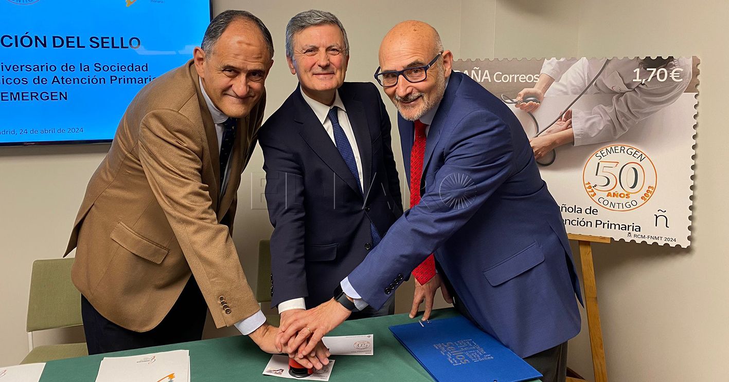 e414a701 4630 4527 bd2a 3fb3f2adf0aa recorte Correos presenta un sello dedicado al 50º aniversario de la Sociedad Española de Médicos de Atención Primaria