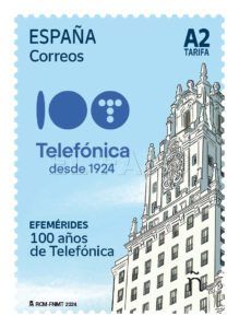 100AnosTelefonica B1M0 HR Correos presenta un sello que conmemora el centenario de Telefónica