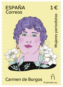 BOCETO CarmenDeBurgos B1M0 Correos emite un sello dedicado a la periodista Carmen de Burgos