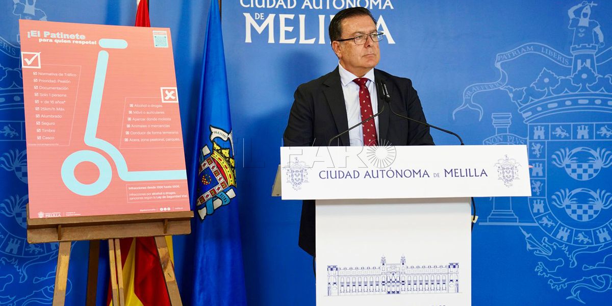 Internet 2 El BOME publicará en breve la ordenanza reguladora del uso del patinete eléctrico