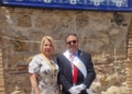 Junto a la hermana Mayor Toni Algarra Pregón de la Hermandad de Nuestra Señora del Rocío de Melilla