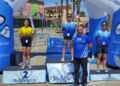 infantil femenino Álvaro Martínez y Alba Caballero ganan el Acuatlón TriMelilla