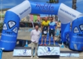 veteranos 2 masculino Álvaro Martínez y Alba Caballero ganan el Acuatlón TriMelilla
