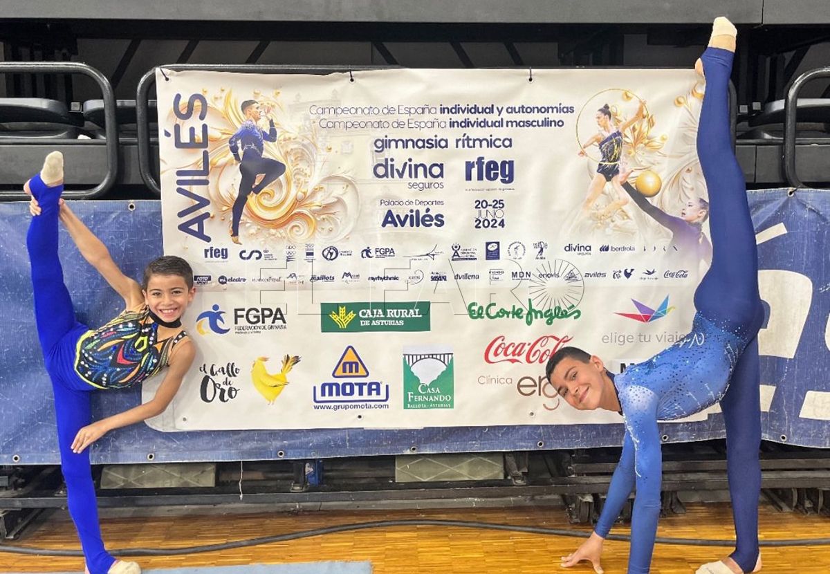 2 3 Leo Faus, tercero de España en el Nacional de gimnasia rítmica