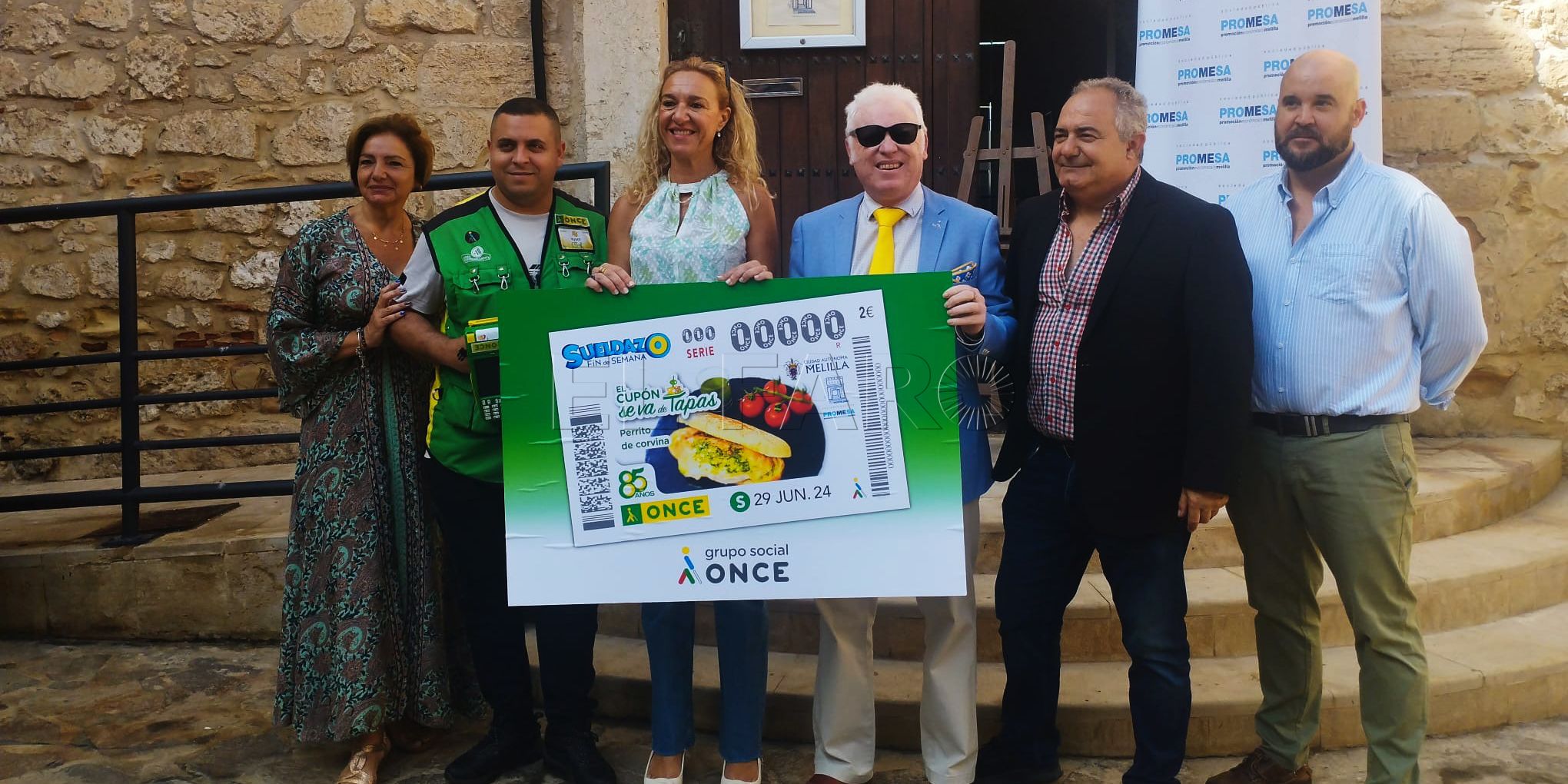 Corvina La tapa de perrito de corvina representará a Melilla