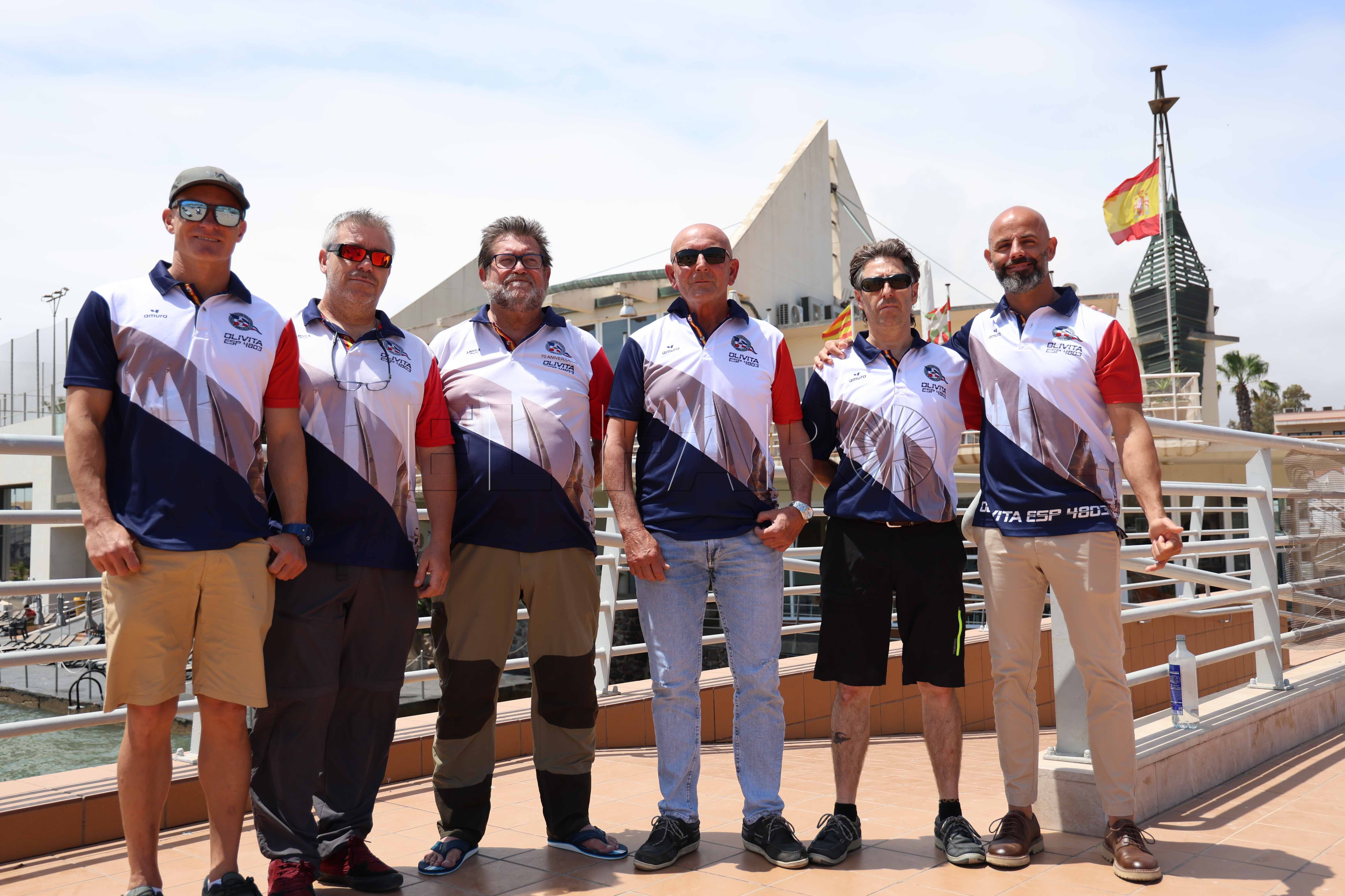 Tripulacion Olivita 4 El Olivita, en la Málaga Sailing Cup