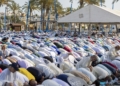 WhatsApp Image 2024 06 17 at 15.24.05 Miles de melillenses participan en el rezo multitudinario del Aid al-Adha