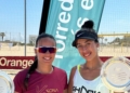 maria y su companera Bronce El tenis playa melillense sigue siendo una potencia nacional