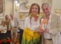 Ina Molina junto a Albertine de Orleans y Juanjo Florensa Unesco-Melilla asiste a un evento en el Gabinete Literario de Las Palmas