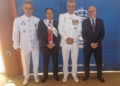 Izda Der Jaime Torres Juanjo Florensa Eduardo Estrella Francisco Perez Coello Unesco Melilla, en los actos del día de la Virgen del Carmen