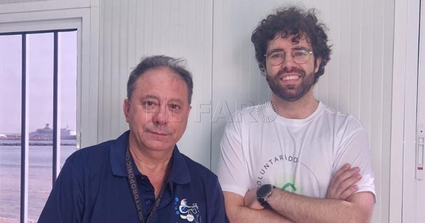 JJ Florensa junto al Dermatologo Antonio Martinez recorte Campaña de prevención del cáncer de piel