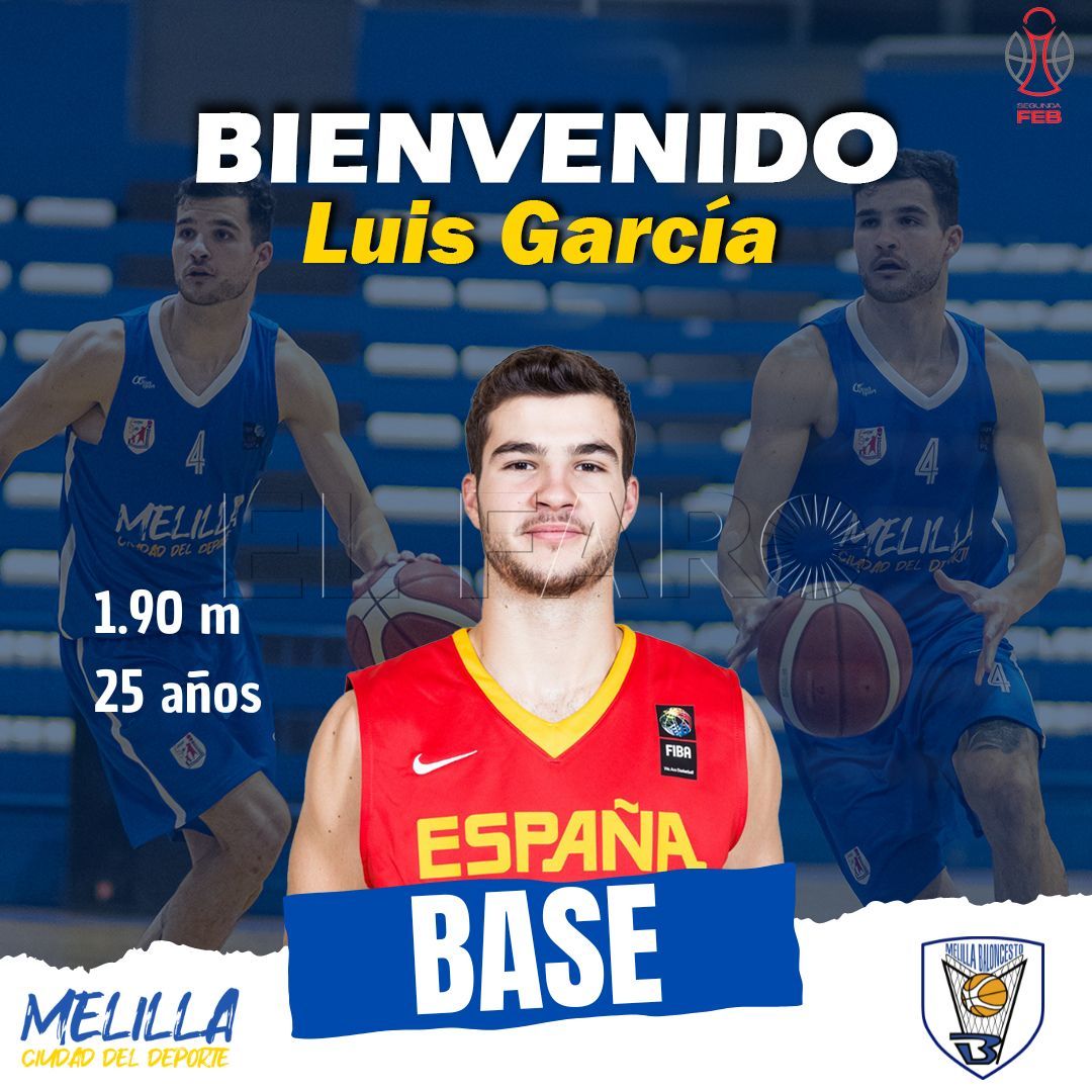 fichaje luis garcia final Luis García, nuevo base del Melilla Baloncesto
