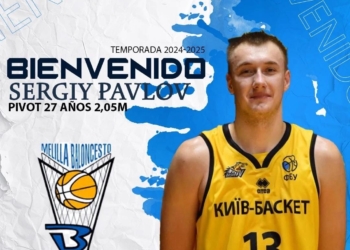 El pívot ucraniano jugó en las filas del conjunto melillense durante la temporada 2021/2022.