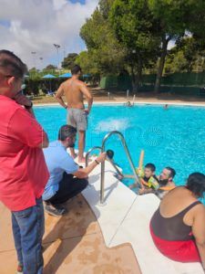 PHOTO 2024 08 09 12 54 21 Bonnemaison visita el campamento de Autismo Melilla en el Fuerte