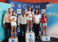 PODIO OPTIMIST SUB11 FEMENINO La vela ligera pone el colofón final en la entrega de los trofeos a los campeones