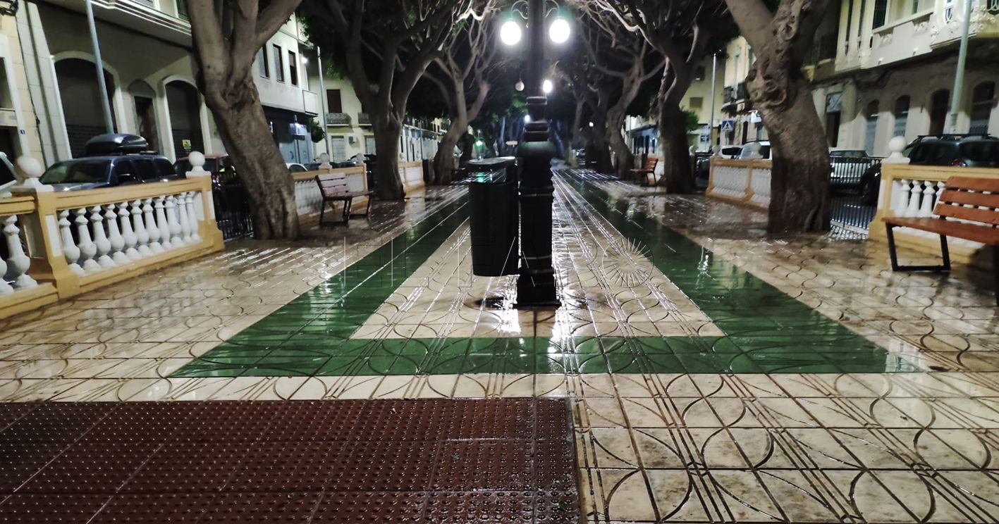 Limpieza de choque en la Avenida Aizpuru, la Plaza de las Culturas y el Paseo Marítimo